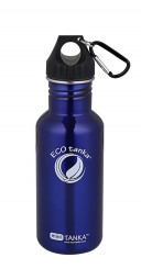 ECOtanka - Trinkflasche fĂ¼r Sport- 0,6l Mini Tanka in Blau mit Poly-Loop-Verschluss