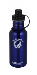 ECOtanka - Trinkflasche für Kinder - 0,6l Mini Tanka in Blau mit Sport-Verschluss