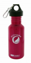 ECOtanka - Trinkflasche fĂ¼r Sport - 0,6l Mini Tanka in Pink mit Poly-Loop-Verschluss