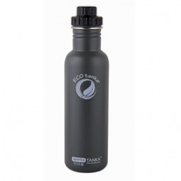 Sport Trinkflasche - ECOtanka - 0,8l Sports Tanka in Anthrazit/Oliv mit Reduzier-Verschluss