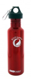 ECOtanka - Trinkflasche fĂ¼r Sport - 0,8l Sports Tanka in Rot mit Poly-Loop-Verschluss