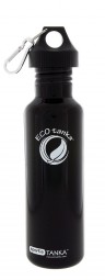 Sport Trinkflasche - ECOtanka - Tanka in Schwarz mit Poly-Loop-Verschluss