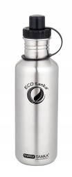 ECOtanka - 1,0l Trekka Tanka in Edelstahl mit Sport-Verschluss