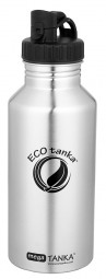 ECOtanka - 2,0l Mega Tanka in Edelstahl mit Poly Loop Verschluss